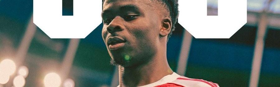 u球体育-作为队长首发出战，萨卡迎来阿森纳一队生涯第300场里程碑